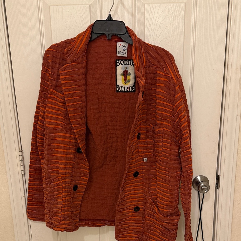 Orange Striped Jacket BONNE Amsterdam